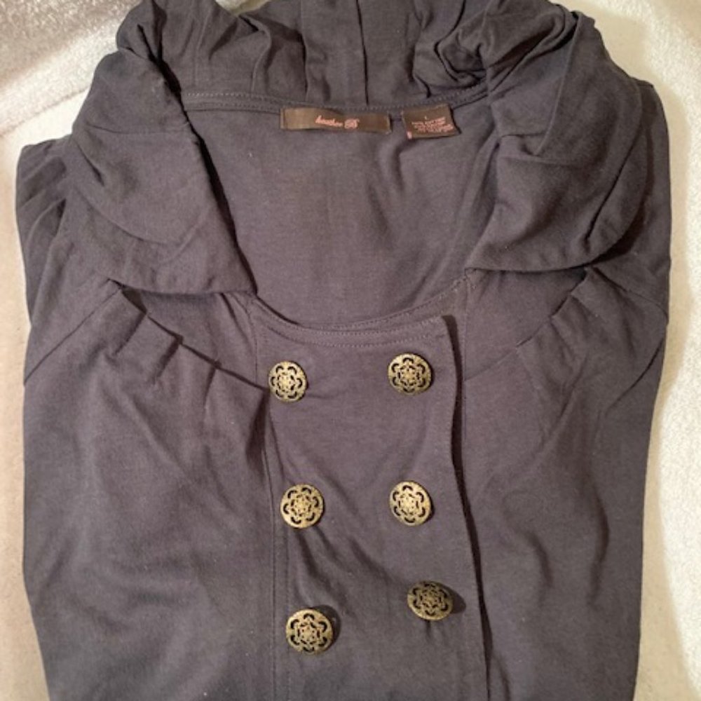 Charcoal grey top NWOT